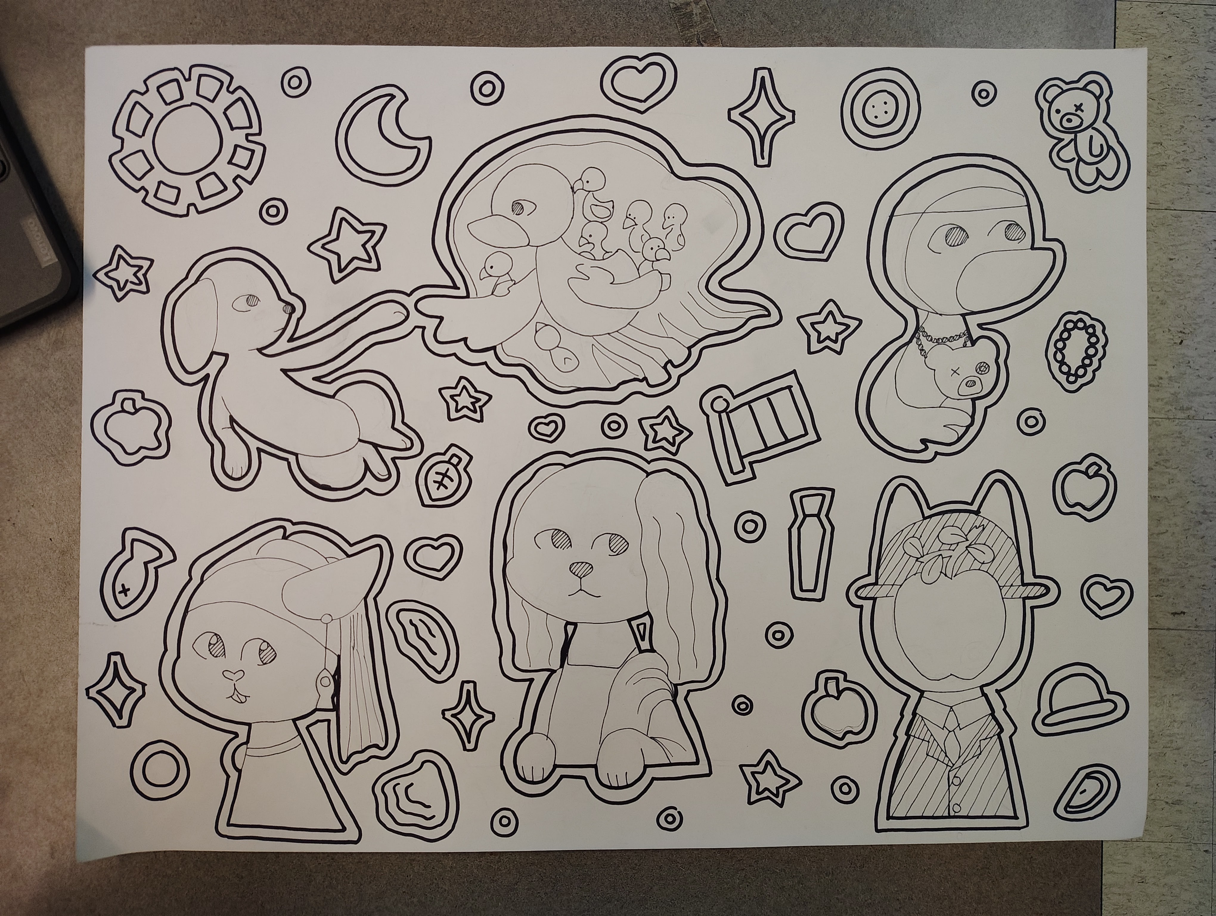 A bunch of animals dressed up as important paintings. One of my absolute favorites.